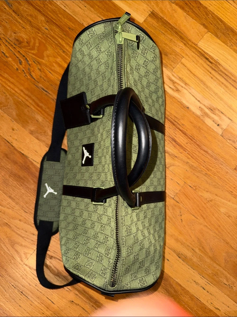 LIKE NEW Air Jordan Olive Travel Duffel